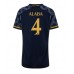 Tanie Strój piłkarski Real Madrid David Alaba #4 Koszulka Wyjazdowej dla damskie 2023-24 Krótkie Rękawy